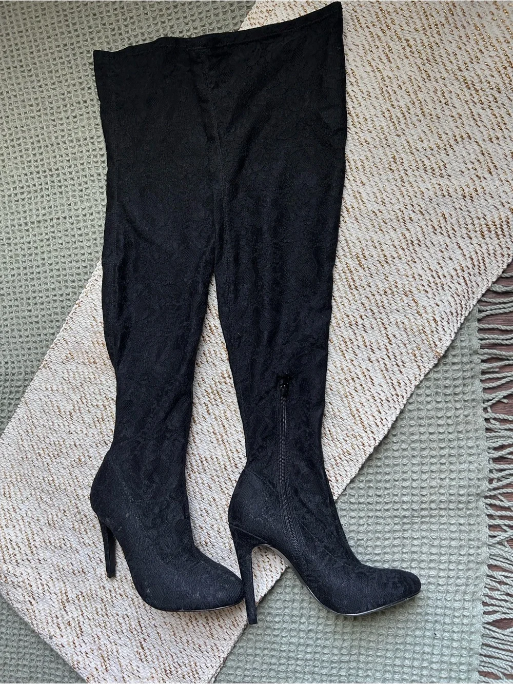 Women’s Black Over-the-Knee Stiletto Boots